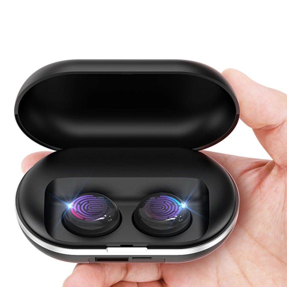 TWS Беспроводные Bluetooth 5,0 наушники 3D стерео Bluetooth сенсорная гарнитура AI управление ZLT-01 B5 гарнитура с микрофоном для смартфона - Цвет: ZLT-01