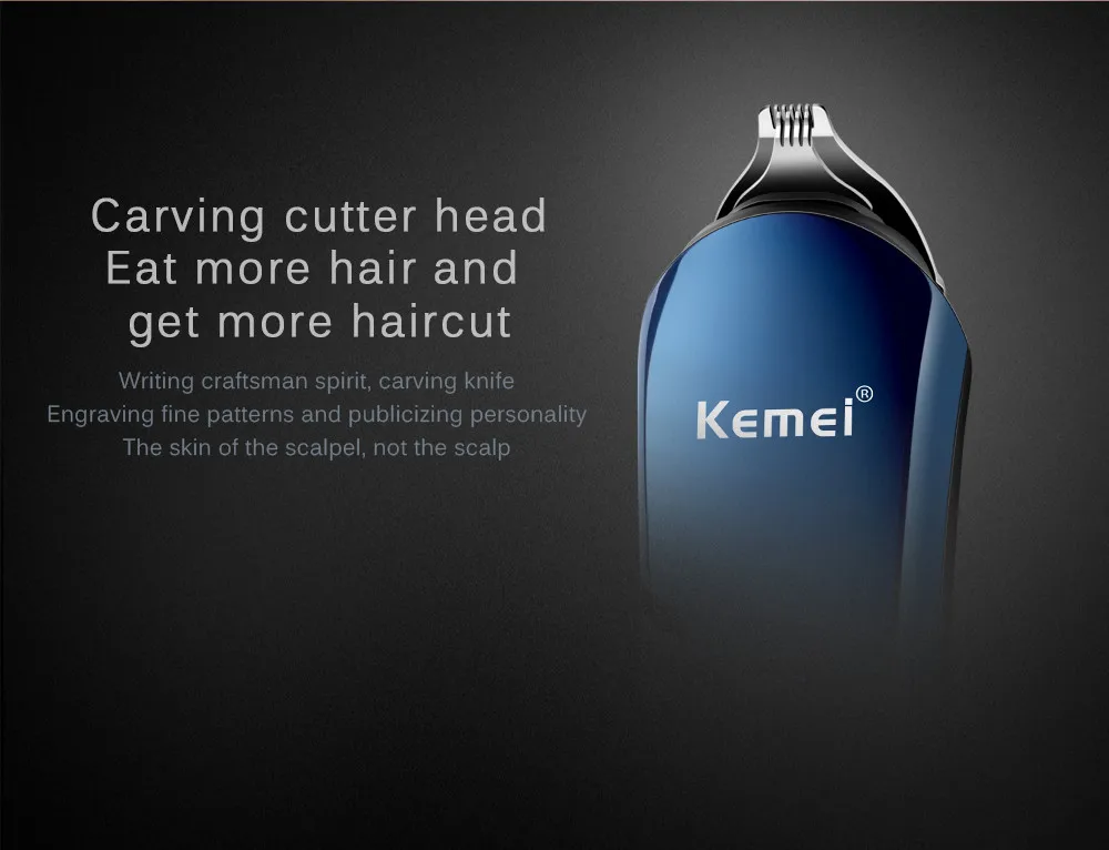 New Washable Kemei 6 in1 Rechargeable Hair Trimmer Titanium Hair Clipper Electric Shaver Beard Trimmer clipper trimer hair cut