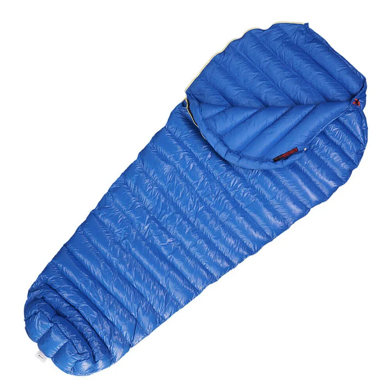 

UK AEGISMAX M2 Camping Ultra-Light Goose Down Mummy Sleeping Bag Blue/ Black