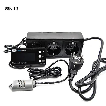 

KT4000 Digital Thermostat Aquarium Thermostat Pet Timing Socket Temperature Controller 2 Stage Heating Cooling Mode Waterproof