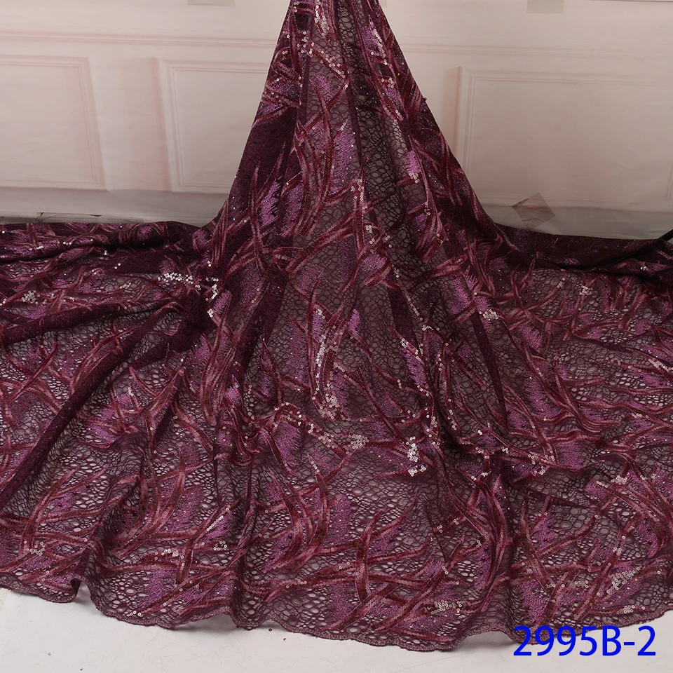 Новая модная африканская кружевная ткань 2019 корейская высокого качества для Aso Ebi