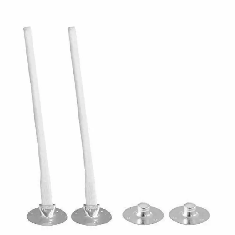White Candle Wick Cotton Candle Woven Wick + Metal Wicks Tab For DIY Candle Making  Material Smokeless Wax Pure Cotton Core
