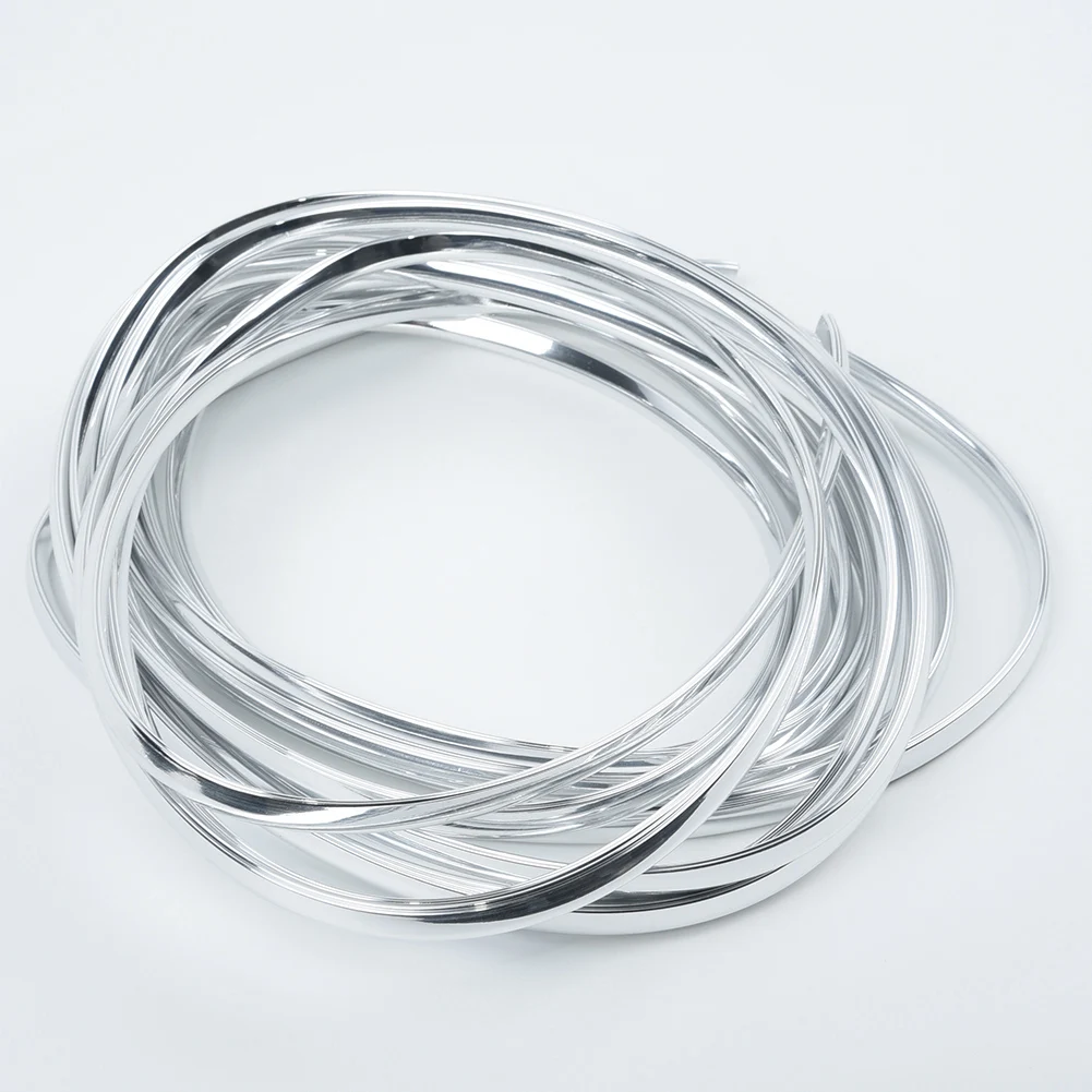 20FT 6M Chrome Moulding Trim Strip Car Door Edge Scratch Guard Protector Cover