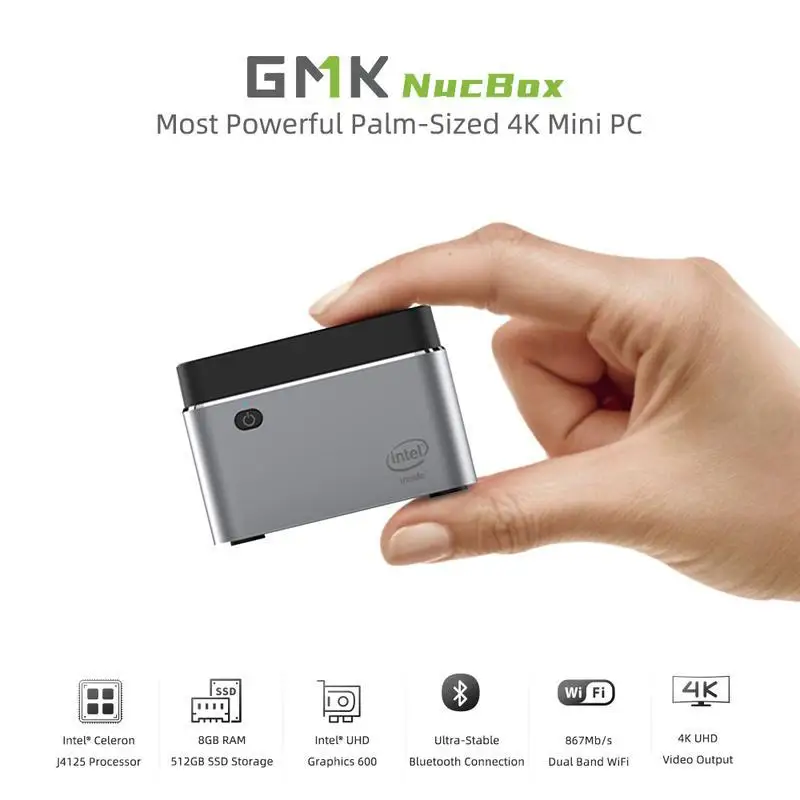 GMK NucBox J4125 8GB/512GB ミニPC
