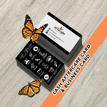 

Personalize Combo: Lash Extension Aftercare Card | Lash Artist Business Card | Lash Extensions Eyelash Aftercare