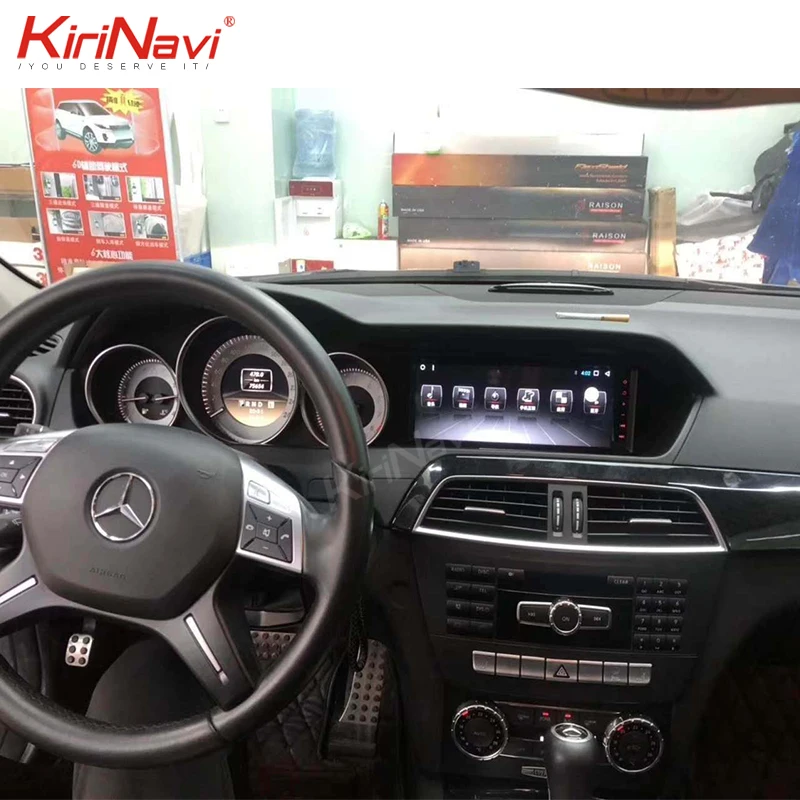 Top KiriNavi Android 8.1 Car Radio For Mercedes Benz C180 C200 C230 C300 W204 Android Dvd Player Auto Multimedia Stereo Navigation 5