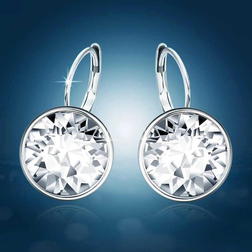 Женские серьги с кристаллами Swarovski подвески австрийским кристаллом ювелирное