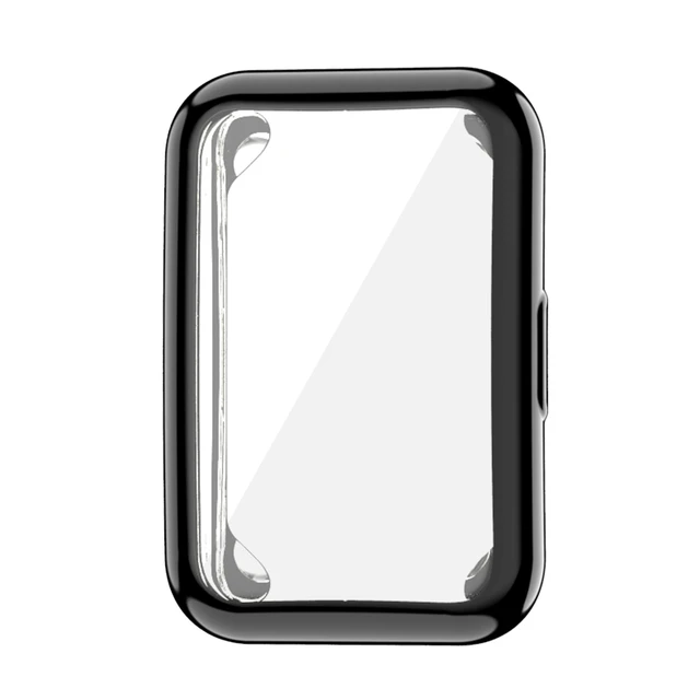 Case for Huawei Watch fit Cover Plated Accessories TPU Bumper All-Around Screen Protector and Bling Case for Huawei Watch fit Black
