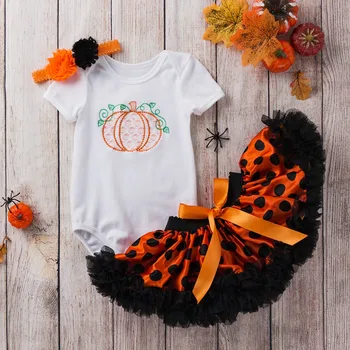 

2020 Halloween Costume For Baby Girl Outfit Cute Disfraz Halloween Bebe Bodysuit Tutu Skirt Infants Girl Clothes Set Baby Outfit