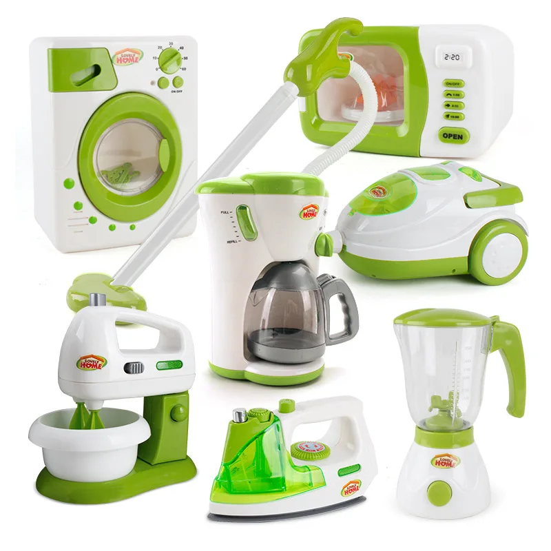 Children's Kitchen Toys Simulation Home Appliances Miniature Pretend Toy  Set Blender Coffee Machine Toys For Children Kids Gift