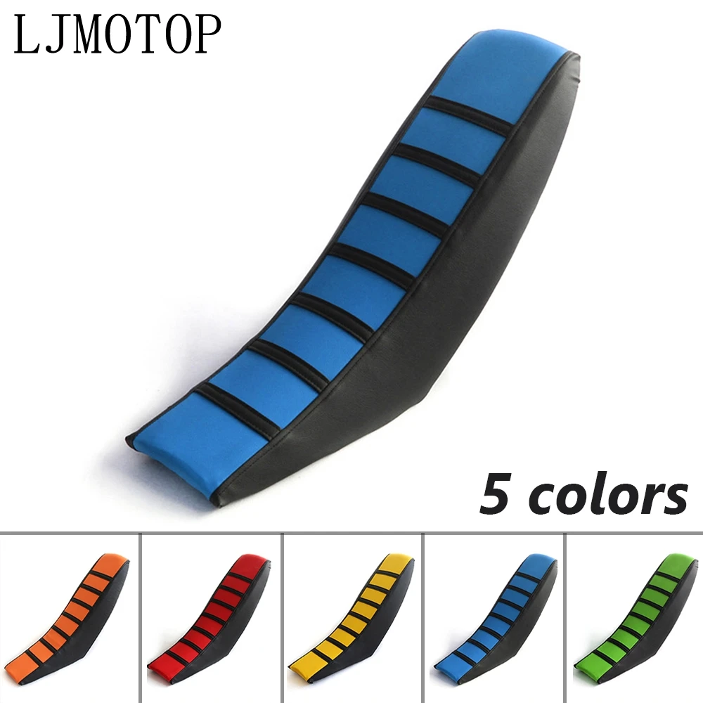 Motorcycle 5 Color Universal Leather Gripper Soft Seat Cover For Kawasaki KX450F KX100 KLX125 KLX250 KDX125 KDX250 |