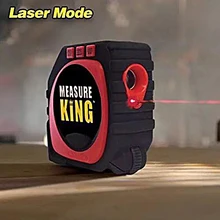 3-in-1 Measure King Laser Measuring Ruler Digital Tape Measures Sonic Mode Roller Percision Measuring Tools Laser Tape Measure