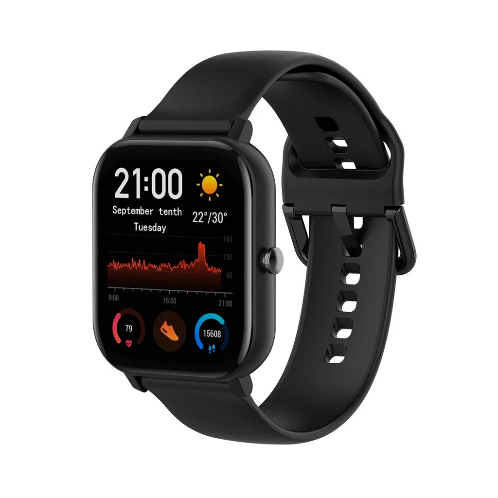 Для Huami Amazfit GTS Спортивные Мягкие силиконовые сменные часы ремешок на запястье умные часы долговечные аксессуары#918