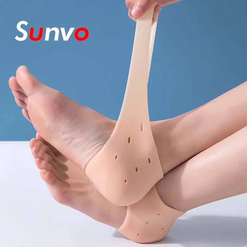 Увлажняющие силиконовые гелевые Защитные носки на пятке противоскользящие