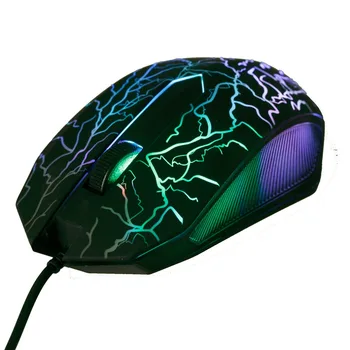 

Small Special Shaped 3 Buttons USB Wired Luminous Gamer Computer Gaming Mouse