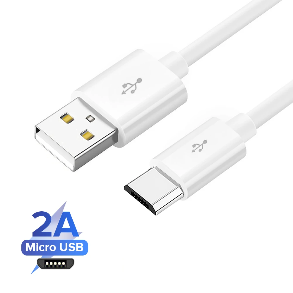 25/100/150/200/300cm USB To Micro Charging Cable Android Mobile Phone Charger Data Sync Transmission Cord Fast Charge 2A | Электроника