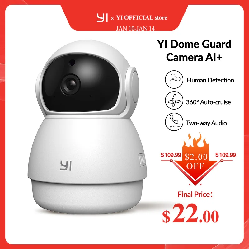 YI Dome Guard 1080p 360º IP Camera