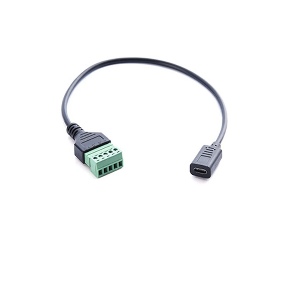 Припой-свободный USB разъем USB2.0 версия USB3.1 type-c женский зеленый solderless терминал соединительный кабель