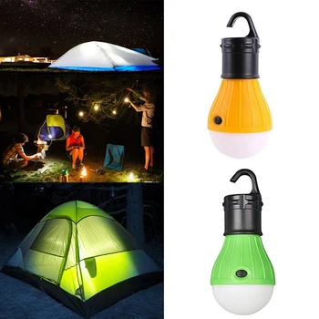 

2x Mini Portable Hanging Hook Tent Lights LED Bulb Shape Camping Emergency Lamps for Outdoor Camping Hiking Supplies