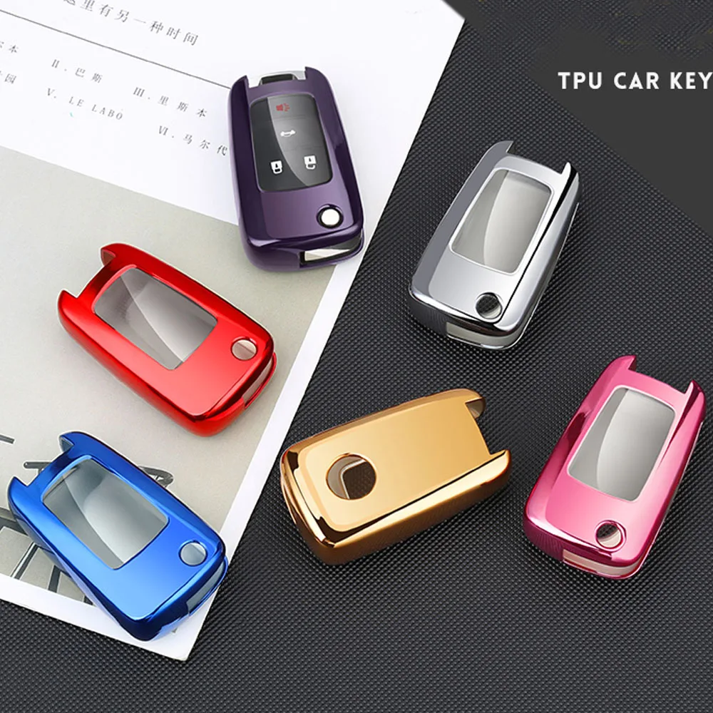 Hot Sale Car Key Case fob Wallet For Chevrolet Chevy Sail Aveo Epica Camaro Impala Spark Onix Silverado Volt Shell Accessories