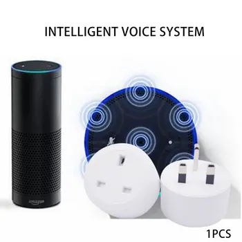 

Intelligent Multi-Function Voice Socket Smart Socket Wifi Conversion Plug Professional Compact UK Plug