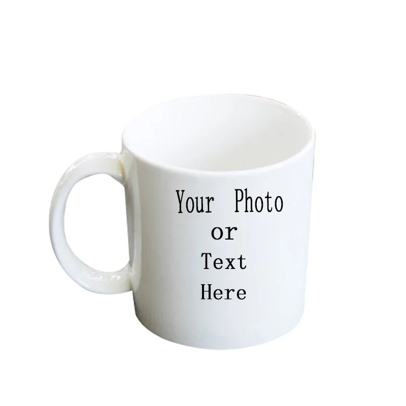 Coffee Cup Custom White Cup DIY Your Favorite Photo or Logo or Text Can
Be Given To Friends and Family Creative Thermal Transfer