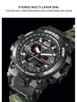 Relógio Smail Militar Masculino 8545C Importado Original 44