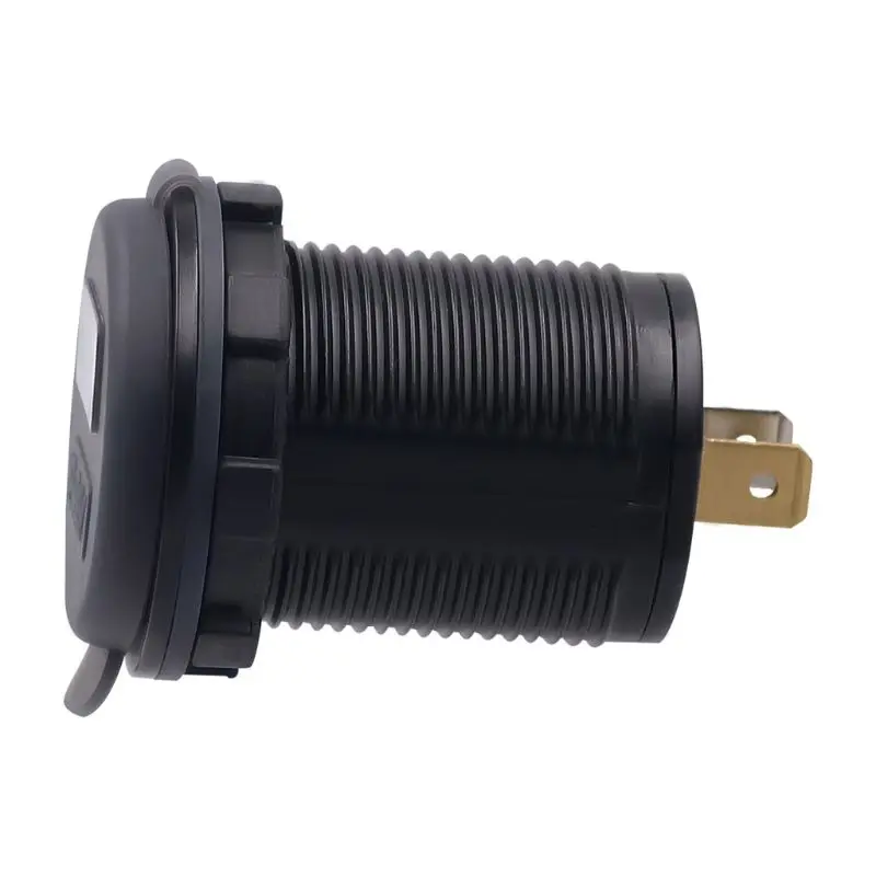 Водонепроницаемый 12 V-24 V USB Зарядное устройство гнездо 5V 2.1A Мощность розетки с цифровой вольтметр светодиодный светильник Мощность адаптер для автомобиля лодка