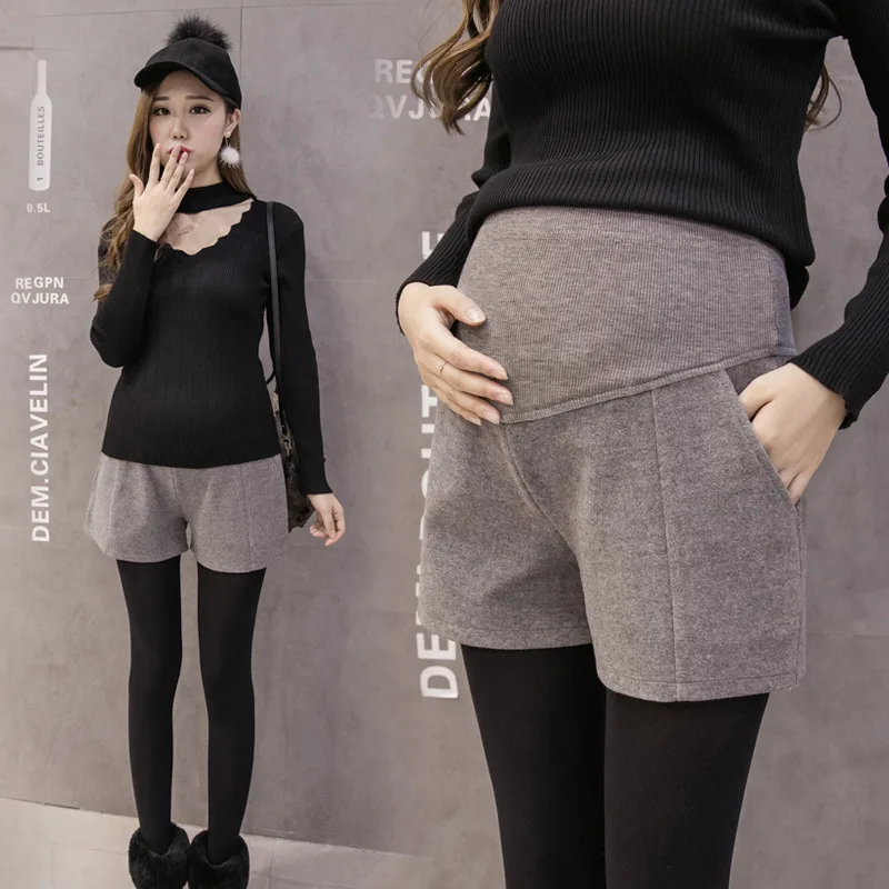 

Pregnant Women Autumn And Winter Shorts 2018 New Style Korean-style Versatile Loose-Fit Plus-sized Abdominal Support Outer Wear