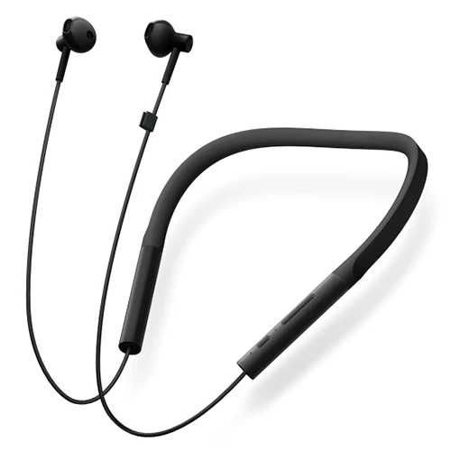 Черный Xiaomi ожерелье Bluetooth наушники беспроводные наушники с микрофоном в линии управления наушники Xiaomi юная версия Bluetooth гарнитуры - Цвет: Черный