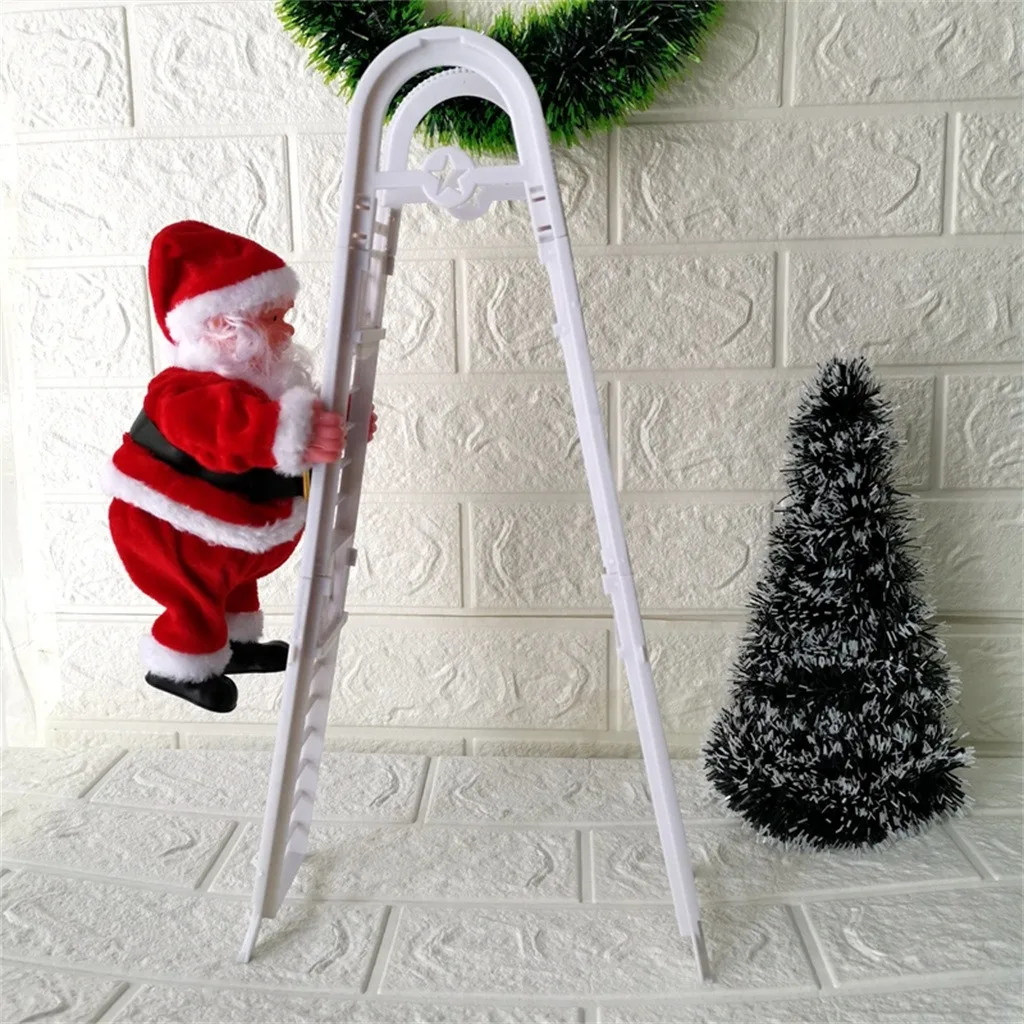 Электрический альпинистский Санта-Клаус, Детский новогодний подарок, Рождественское украшение, Санта-Клаус, Электрический альпинистский подвесной Рождественский орнамент, игрушки