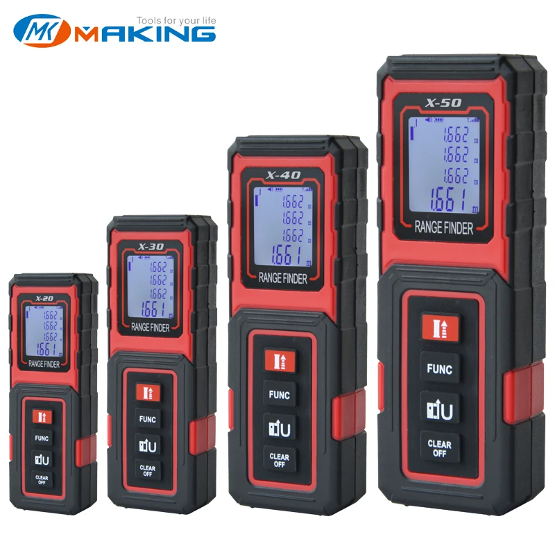 MAKINGTEC Laser Meter Laser Tape 40M50M Digital Tape Measuring Device Laser Distance Meter Digital Rangefinder Tape Measure tool
