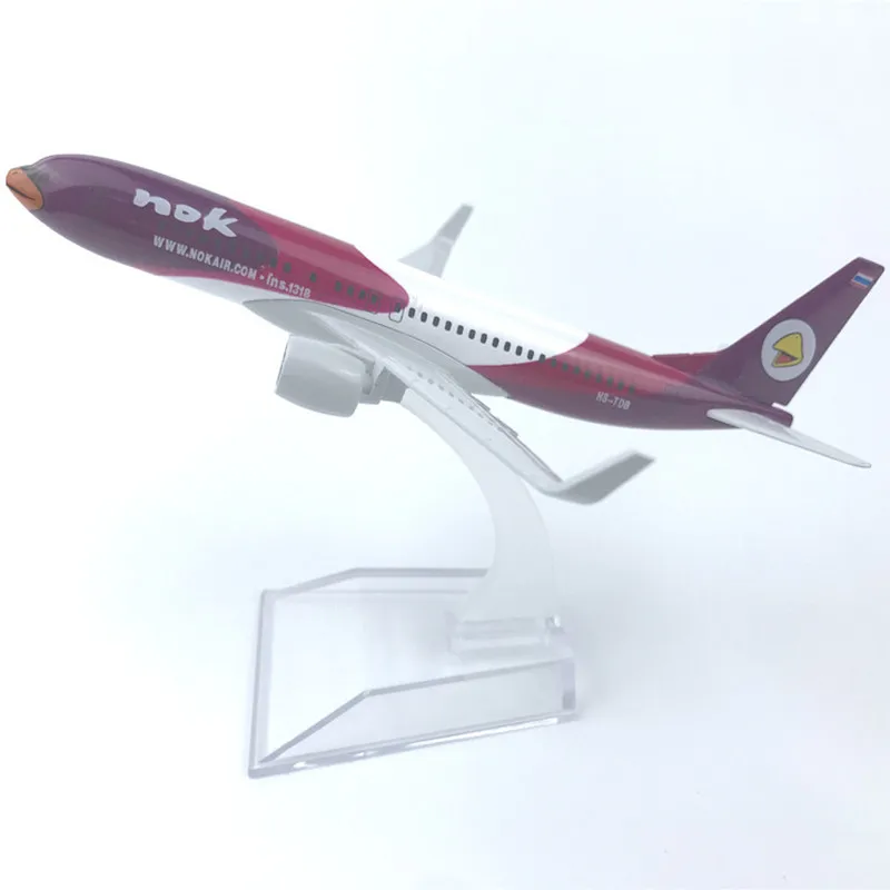 

16cm Thai Airlines Purple bird NOK Alloy Aircraft Model Diecast Aircraft Toys Airplane Airliner Kid Gifts Collectible