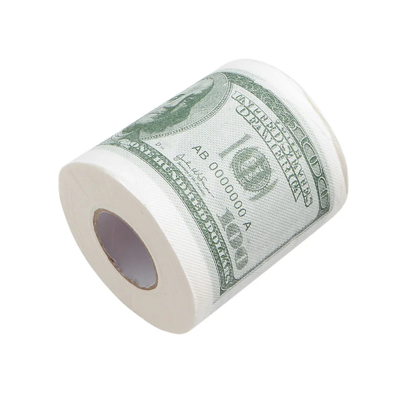 Холлари Клинтон Дональд Трамп доллар юморная туалетная бумага подарок дампа Забавный кляп рулон