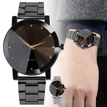 

Luxury Fashion Couple Quartz Watch Women Unisex Simple Casual Watch Steel Strap Simple Business Watch Men 2019
