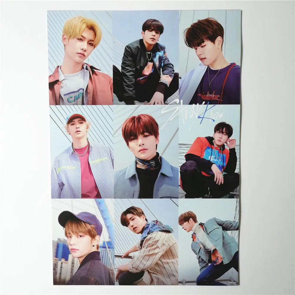 8*(42x29 см) Новые бродячие дети kpop вокруг плакаты наклейки на стену подарок