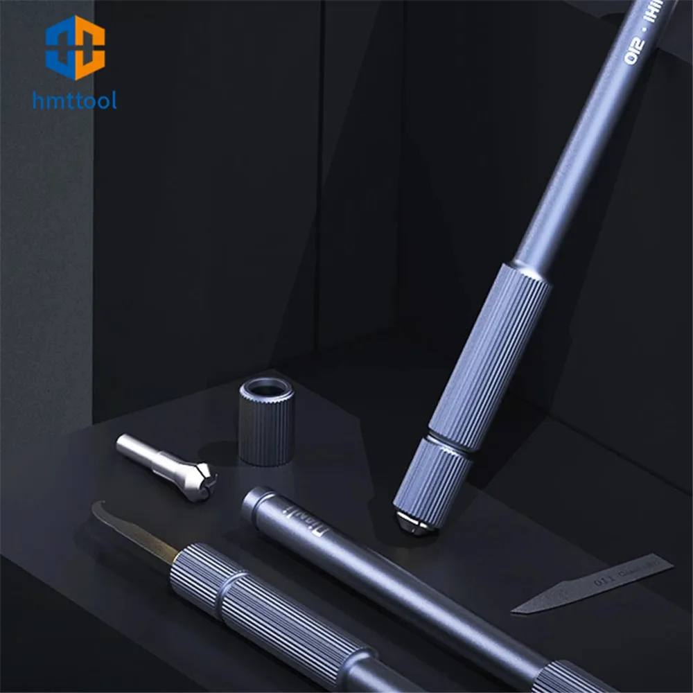 Qianli 012 IHlt Low Center of Gravity Aluminum Alloy Handle For Phone Repair Knife Glue Cleaning Mainboard Soldering Knife Tools