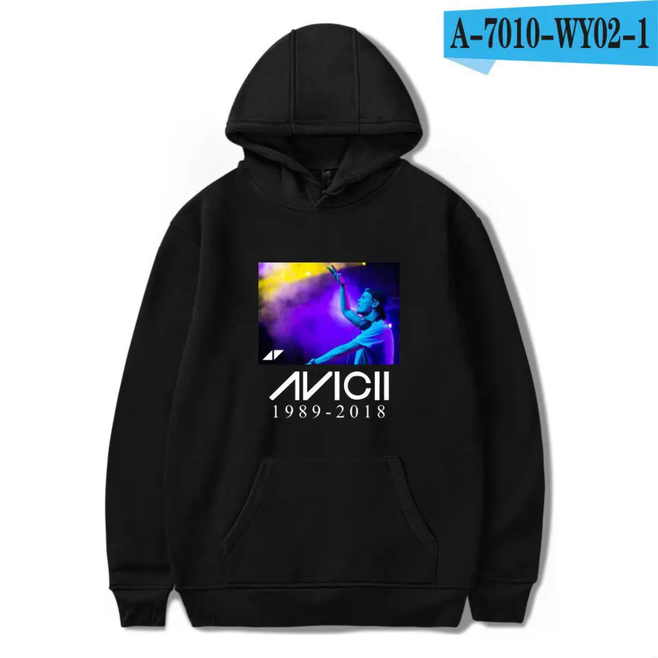 Youths уличная хип хоп DJ толстовки avicii мужские и женские теплые толстовки с капюшоном пуловер пальто - Цвет: A7010-1