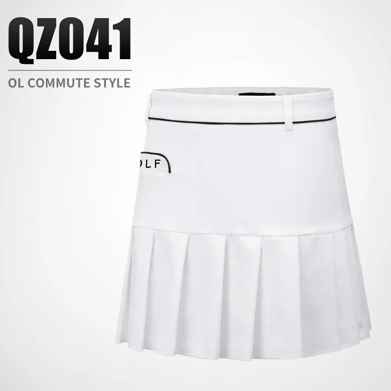Women High Waist Skort Golf Skirt Summer Anti-Wrinkle Badminton Tennis Skirt Ladies Pleated Safety Skirts Shorts Sportswear