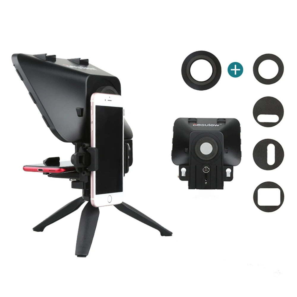 Andoer – Prompteur Téléprompteur Portable Universel A1, Pour  Smartphone/tablette/caméra Dslr, Enregistrement Vidéo En Direct, Interview  - Kits Studio Photo - AliExpress