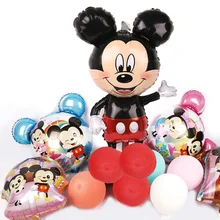 1 шт. 112 см гигантские шары Минни Микки на день рождения Детские Классические игрушки подарок фольгированный шарик, мультфильмы детские вечерние украшения