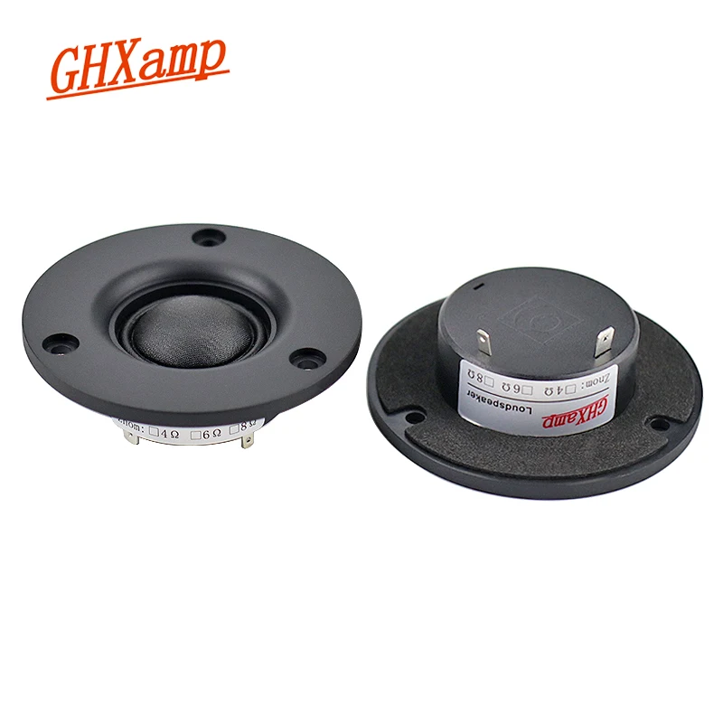 GHXAMP 3 Inch Dome Tweeter Speaker 4OHM 20W Silk Film Treble 25 Core Home Theater for Bookshelf 5.1 Loudspeakers 90dB 2PCS