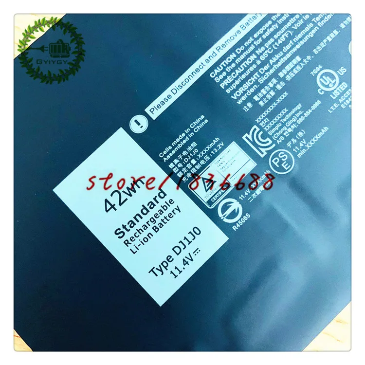 GYIYGY 11,4 V 42Wh ноутбук Батарея для Dell Latitude E7280 E7380 E7480 E7290 E7390 E7490 DJ1J0 F3YGT 451-BBZL PGFX4 ONFOH 0G74G