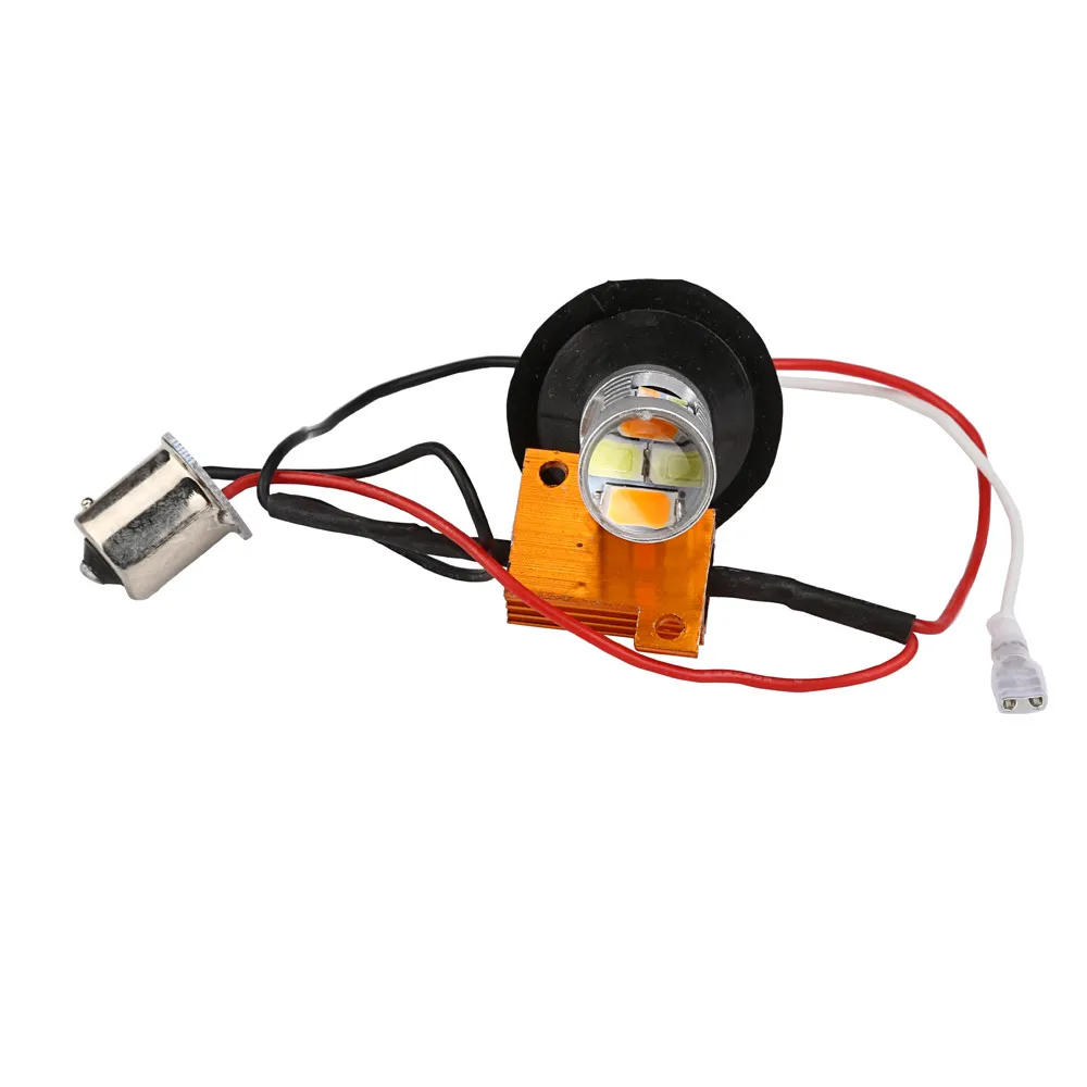 Kongyide автомобильный светильник 2X1156 BA15S 35 Вт 20SMD DRL поворотники задний светодиодный светильник белый/янтарный светодиодный автомобильный светильник s Внешний