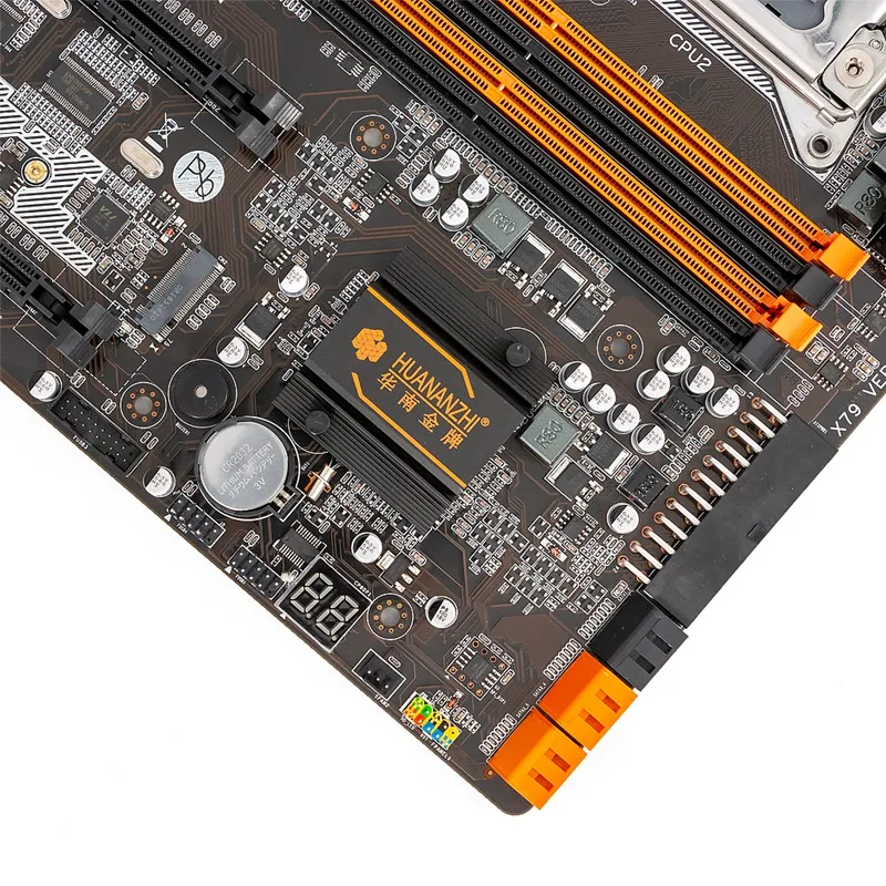HUANANZHI X79-8D cpu LGA2011 LGA 2011 материнская плата с двойным процессором DDR3 подходит для серверной памяти и ЦП сервера