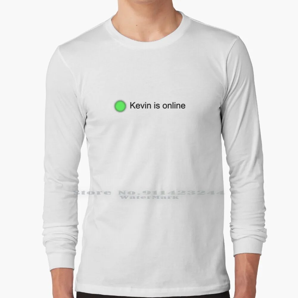 Кевин онлайн. Футболка с длинным рукавом Tee Kevin онлайн Skype Интернет-чаты