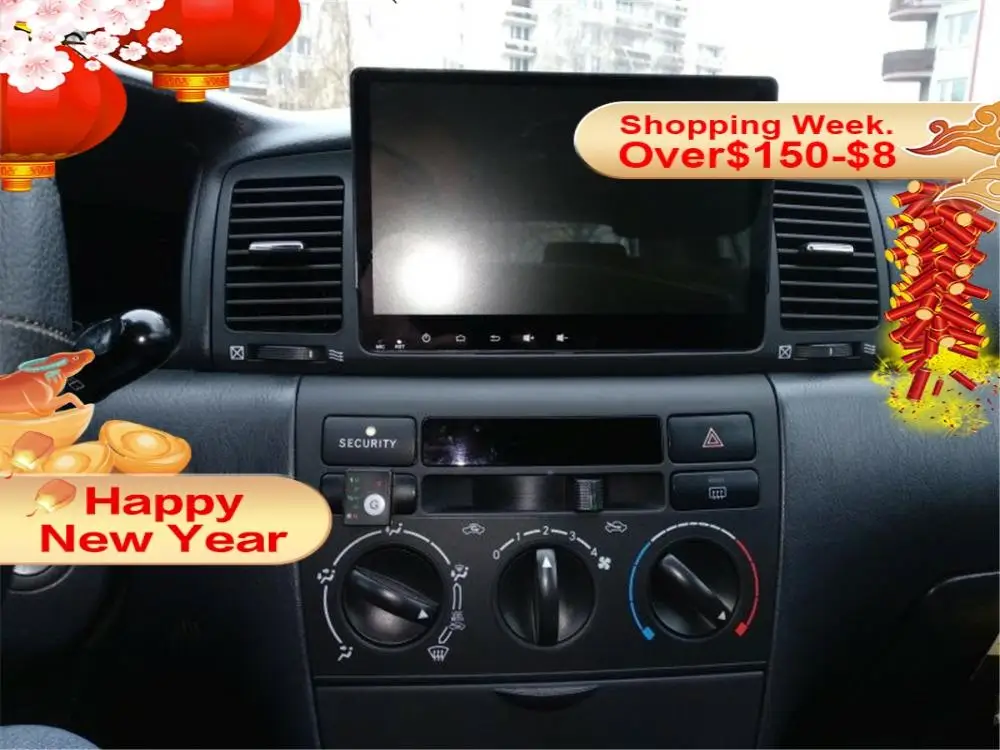 Автомобильный DVD плеер 9 &quot Android 8 0 для Toyota Corolla EX 2001 2006 с восьмиядерным процессором