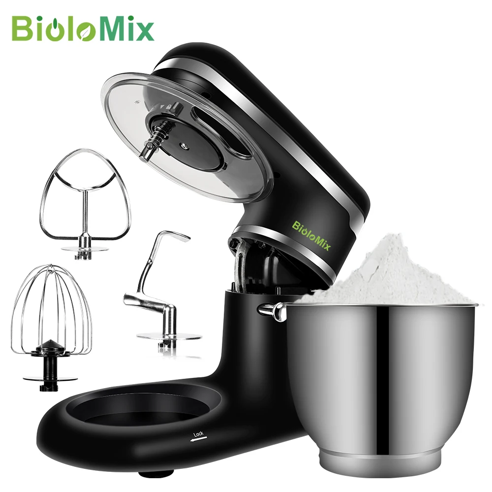 Biolomix Stand Mixer Stainless Steel Bowl 6 Speed Kitchen Food Blender Cream Egg Whisk Cake Dough Kneader Bread Maker Food Mixers Aliexpress