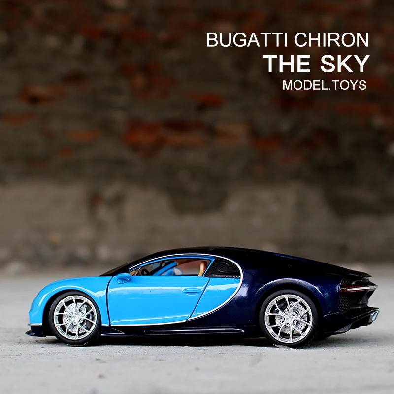 Модель спортивного автомобиля WELLY 1:24 Bugatti Chiron модель из сплава декоративная