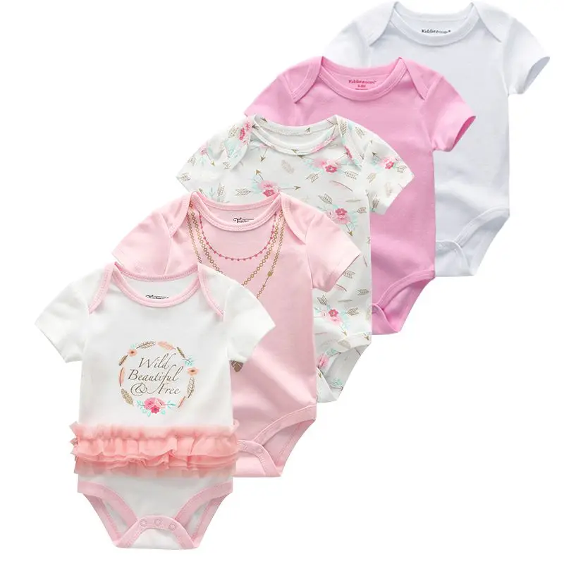 Зимняя одежда для малышей; 5 шт./лот; детские комбинезоны; г.; комбинезоны с короткими рукавами для новорожденных мальчиков и девочек; одежда для малышей - Цвет: 5080